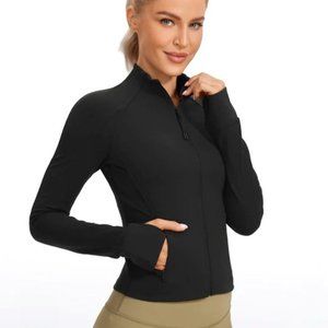 CRZ YOGA Butterluxe Cropped Slim Fit Jacket Size M